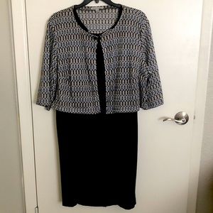 Dress with light jacket